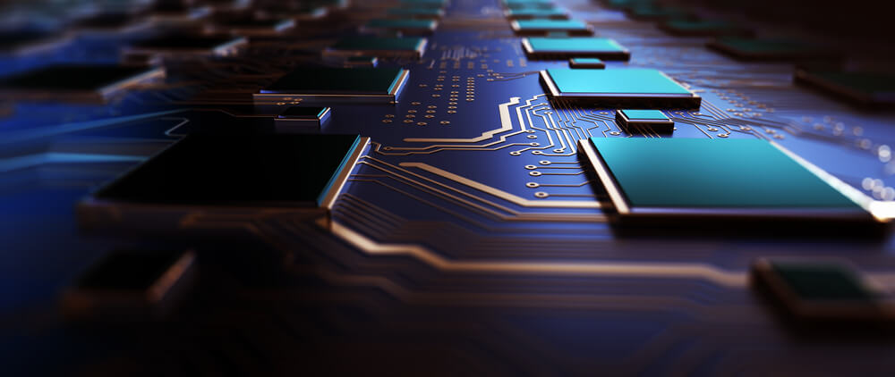 futuristic-virtual circuit board